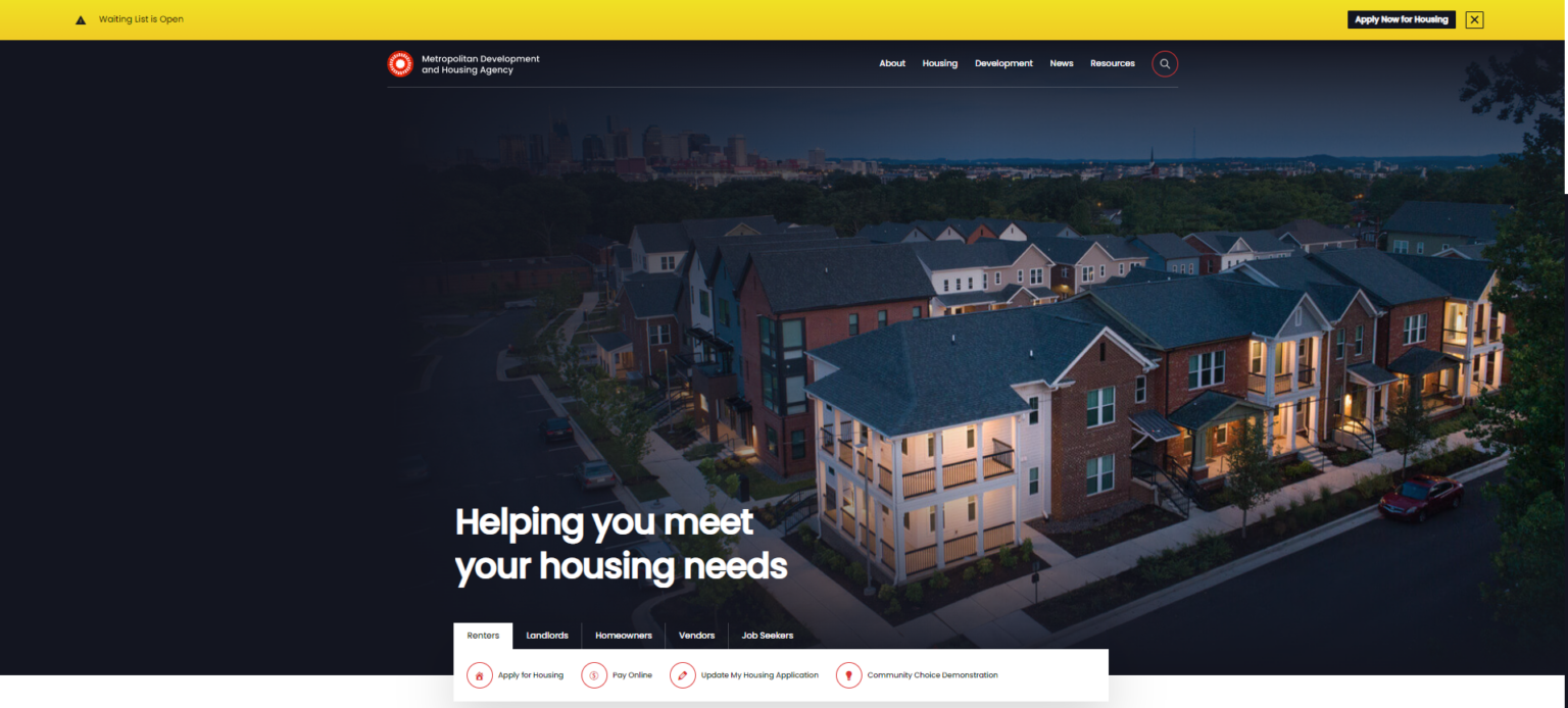 Affordable Housing Waiting List Now Open for Parkway Terrace Metropolitan Development and